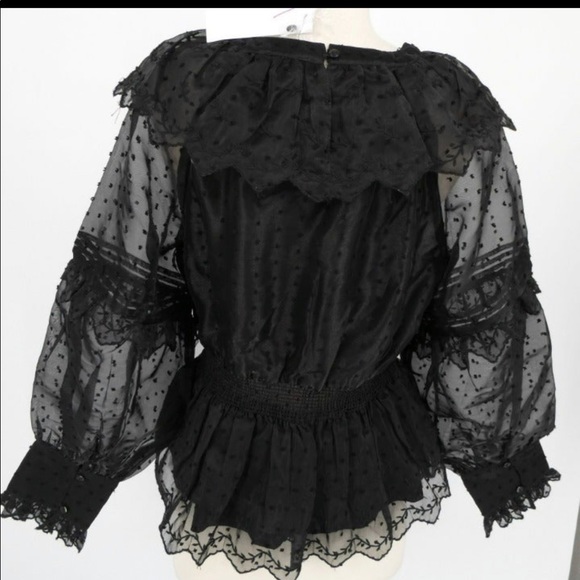 TOPSHOP NWT Sheer black top - Picture 11 of 12